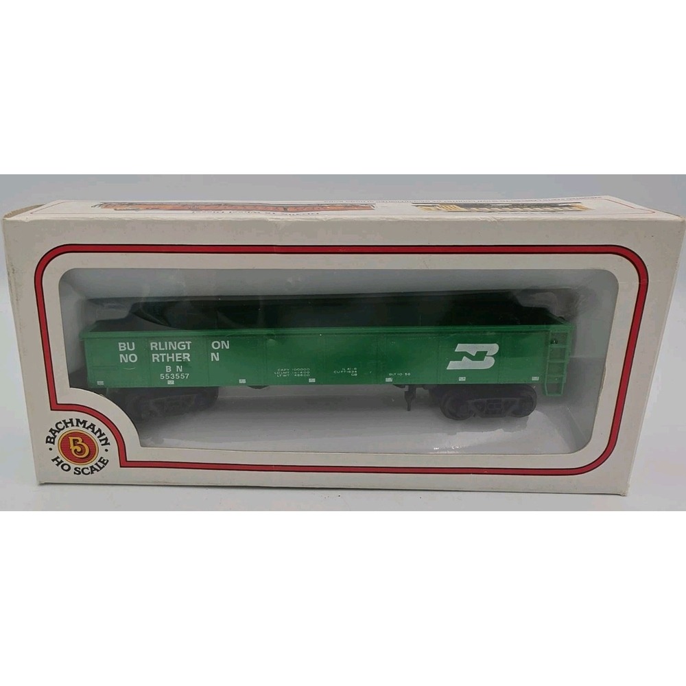 Bachmann HO Burlington Northern BN 553557 Gondola Model Train Green NiB